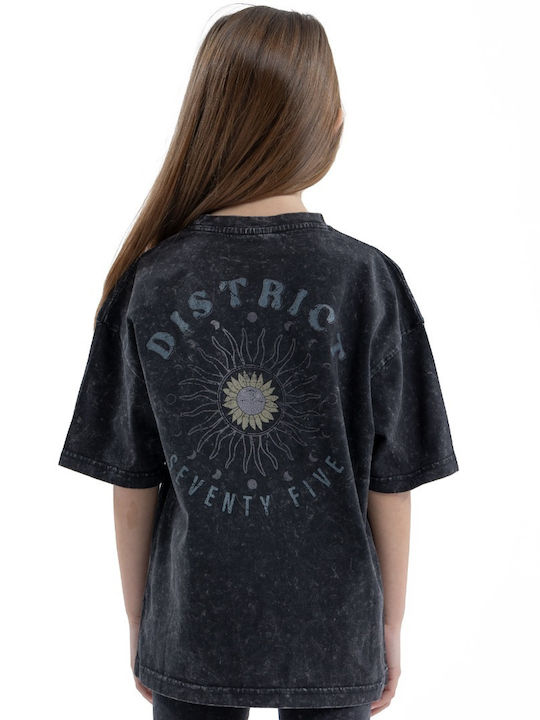 District75 Kids T-shirt Black