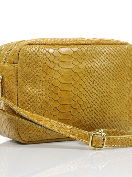 Passaggio Leather Leather Women's Bag Crossbody Yellow