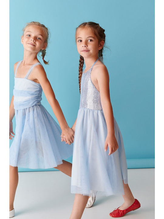 Two In A Castle Kinder Set mit Shorts Sommer 2Stück Light Blue