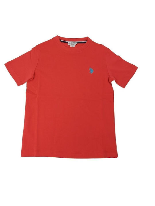 U.S. Polo Assn. Kids Blouse Short Sleeve red