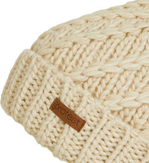 Paisley Pom Pom Beanie Frauen Beanie Gestrickt in Weiß Farbe