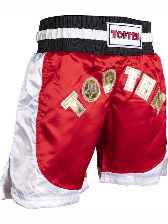 Top Ten Kick Light Ανδρικό Σορτσάκι Kick/Thai Boxing Κόκκινο
