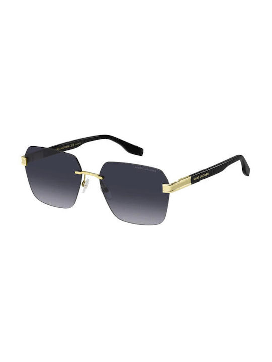 Marc Jacobs Sunglasses with Gold Metal Frame and Gray Gradient Lens MARC 713/S 807/9O