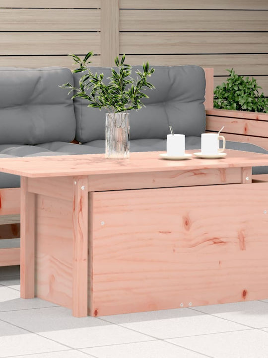 Outdoor Table from Acacia Brown Pseudo Teak 100x50x75cm