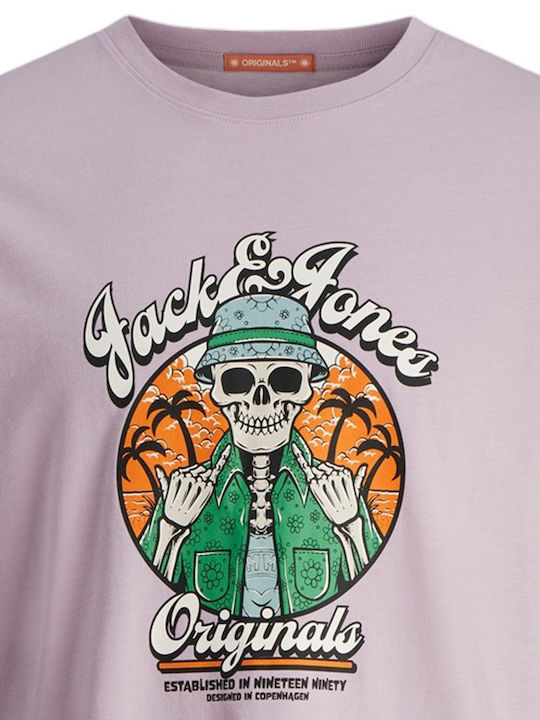 Jack & Jones Herren T-Shirt Kurzarm Lavender