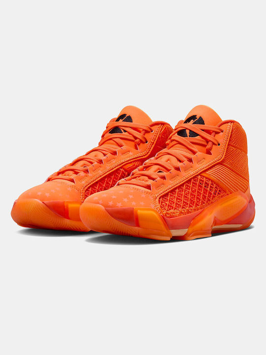 Jordan Air Jordan 38 WNBA High Basketball Shoes Cone / Brilliant Orange / Melon Tint / Black