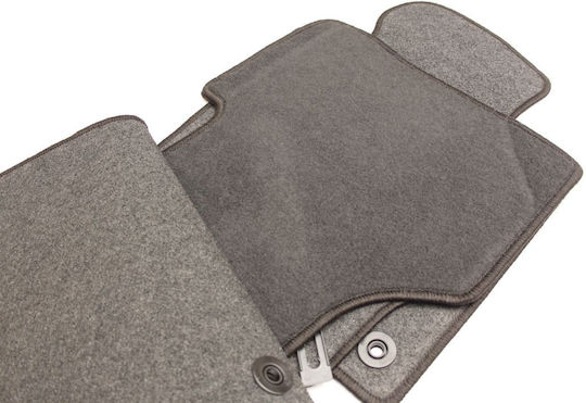 Petex Satz Vorder- und Hintermatten 4Stück aus Teppichboden für Volkswagen Passat 2005-2014 Schwarz