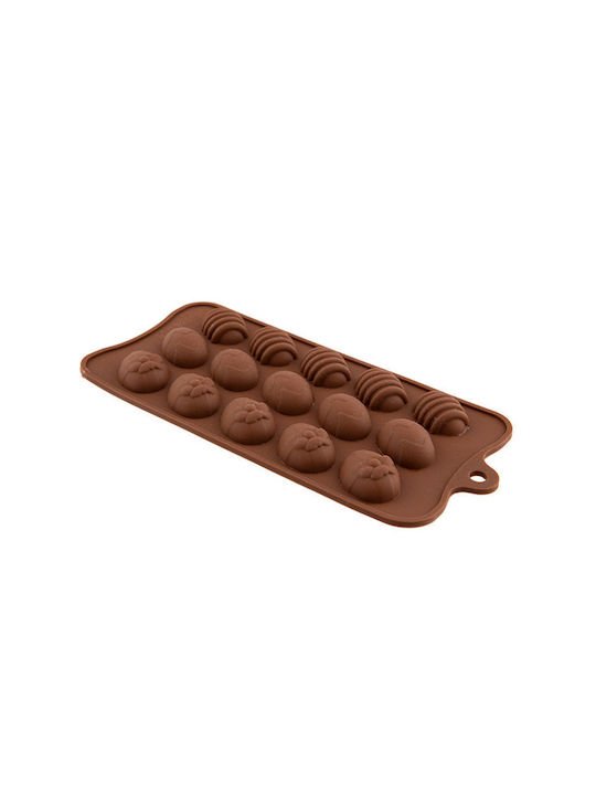 Sugar Love No Coating Silicone Chocolates 15 Cups Baking Pan 22x10x1.5cm