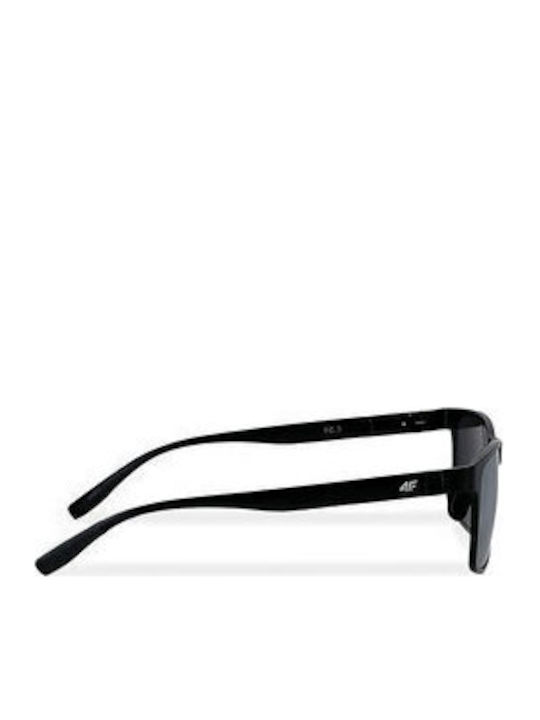 4F Men's Sunglasses with Black Plastic Frame and Gray Lens 4FWSS24ASUNU046-21S