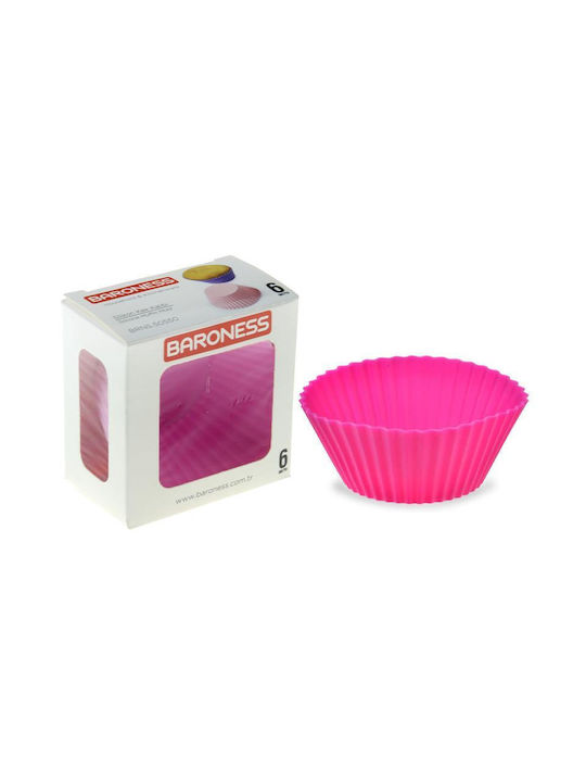 Viosarp Silicone Cake Baking Pan Purple 6pcs