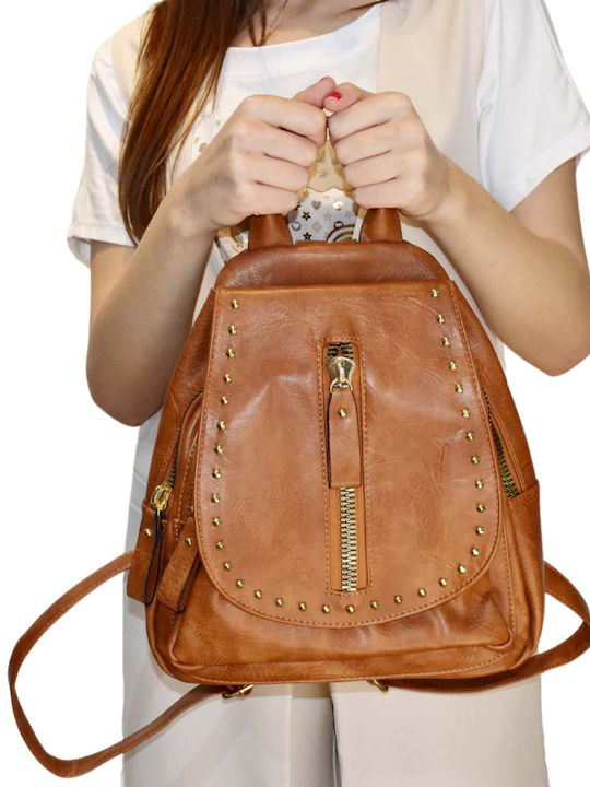 Damen Tasche Rucksack Braun