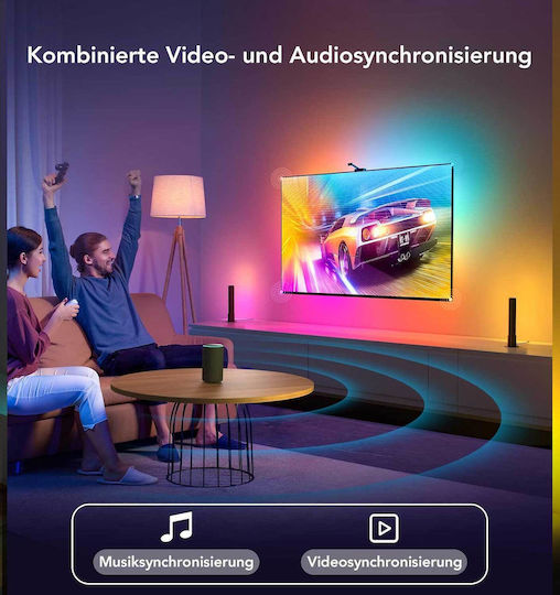 Govee Smart LED-Streifen Immersion H6199 Wi-Fi Fernseher RGB Licht mit Netzteil & WiFi-Controller