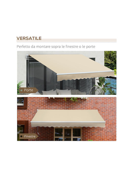 Outsunny Cort Terasă 3.6x2.5m