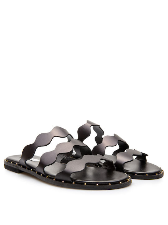 Sofia Manta Damen Flache Sandalen in Schwarz Farbe