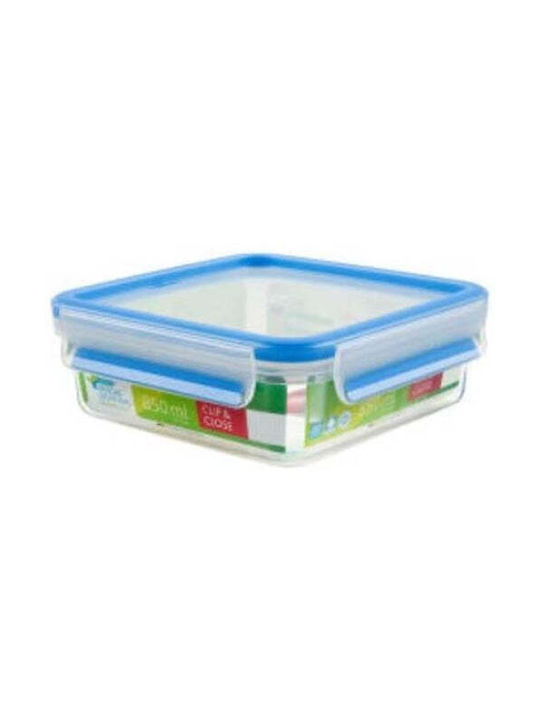 Tefal Microwave Plastic Lunch Box Clip & Close Blue 850ml