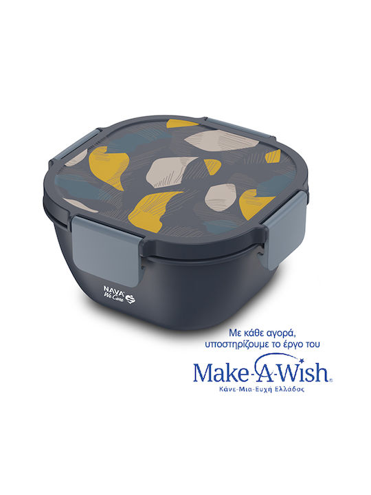 Nava Microwave Plastic Lunch Box Blue 1700ml