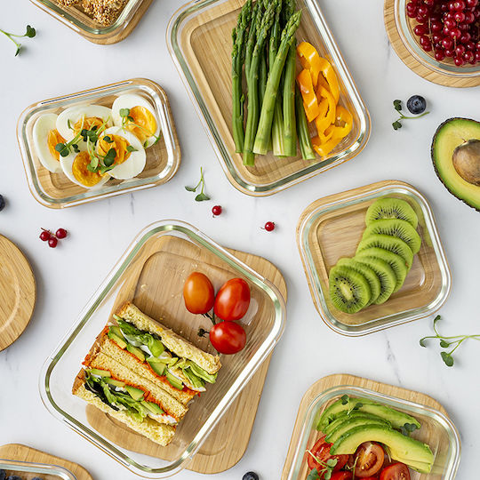 Nava Microwave Glass Lunch Box Transparent 1500ml