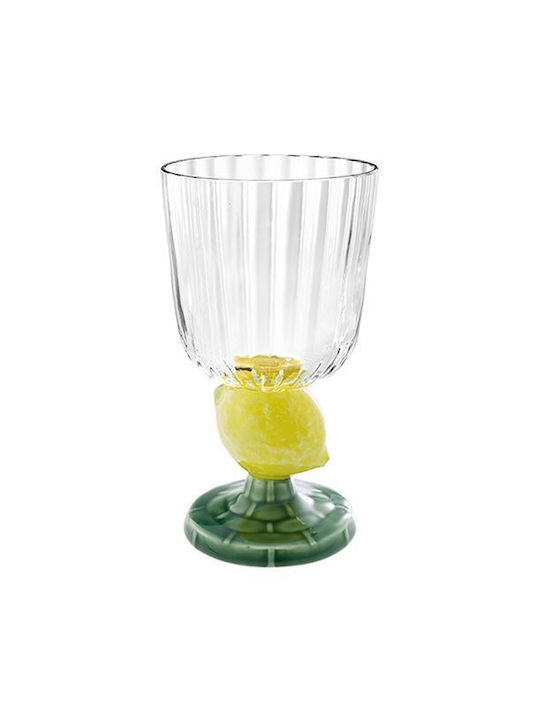 Bordallo Pinheiro Glass Liqueur/Ouzo made of Glass in Yellow Color