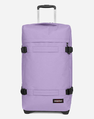 Eastpak Transit''r Large Travel Bag Lilac with 4 Wheels Height 79cm