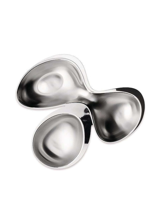 Alessi Babyboop Inox Ορντεβιέρα 3 Θέσεων Ασημί Ø23cm