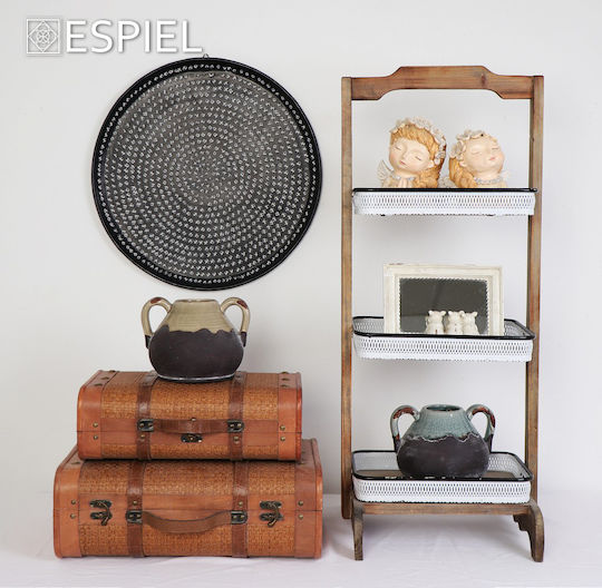 Espiel Ξύλινη Εταζέρα 3 Ορόφων Καφέ Π30xΜ35.5xΥ86cm
