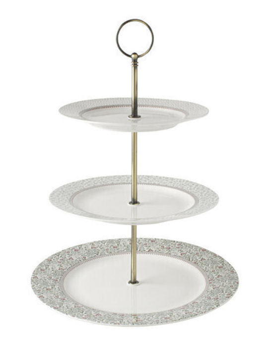 Laura Ashley Wild Clematis Collectables Porzellan Etagere 3 Etagen Mehrfarbig Ø26cm 1Stück Laura Ashley Wild Clematis Collectables Porzellan Etagere 3 Etagen Mehrfarbig Ø26cm 1Stück