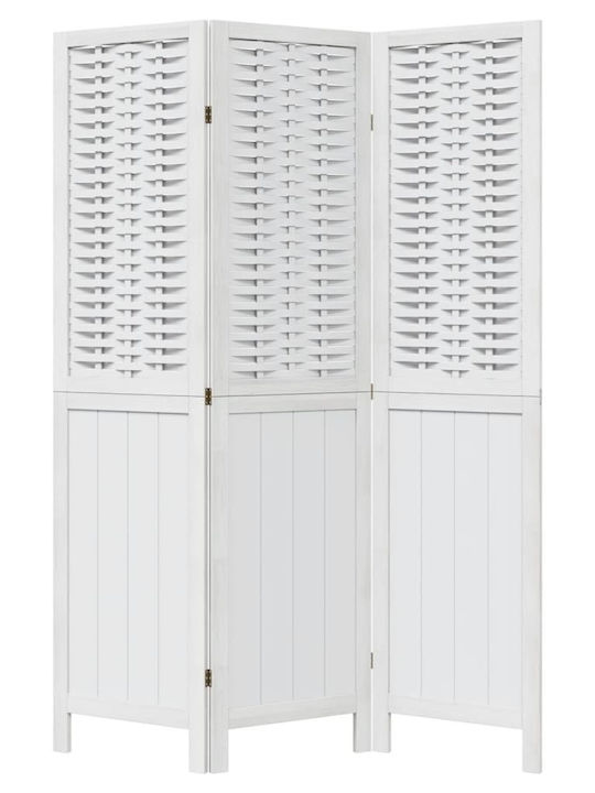 vidaXL Decorative Room Divider Wooden with 3 Panels 105x160cm