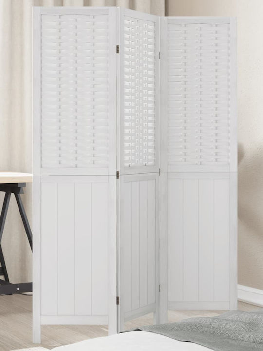 vidaXL Decorative Room Divider Wooden with 3 Panels 105x160cm