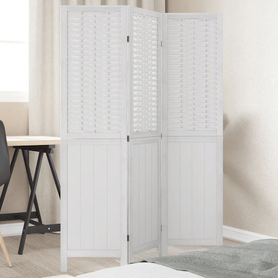 vidaXL Dekorativer Raumteiler Hölzernes mit 3 Paneelen 105x160cm