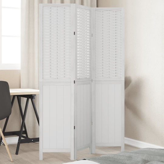 vidaXL Dekorativer Raumteiler Hölzernes mit 3 Paneelen 105x180cm