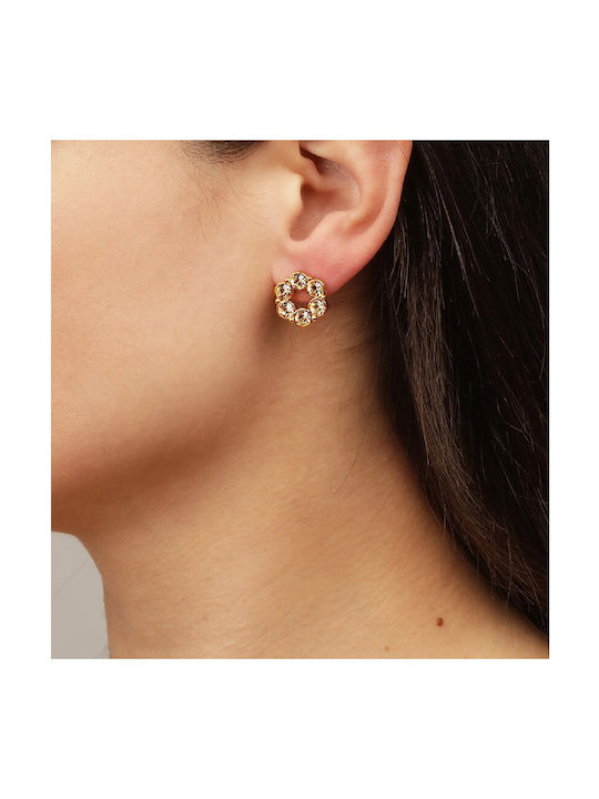 Dyrberg/Kern Earring Sg Обици от Стомана Позлатен