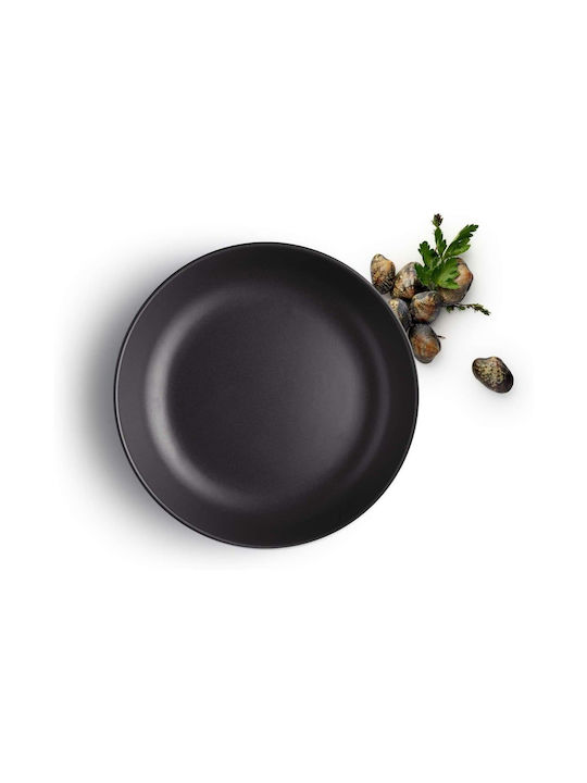 Eva Solo Plate Soup Ceramic Black with Diameter 20cm