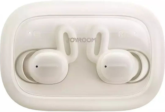 Joyroom JR-TS1 Sleep In-ear Bluetooth Handsfree Ακουστικά με Θήκη Φόρτισης Λευκά