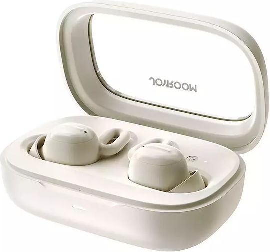 Joyroom JR-TS1 Sleep In-ear Bluetooth Handsfree Ακουστικά με Θήκη Φόρτισης Λευκά