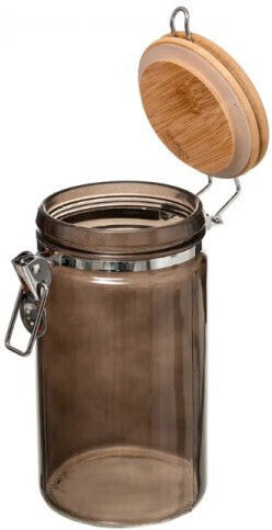 Secret de Gourmet Vază pentru Zahăr cu Capac Ermetic Sticlă Neagră 750ml