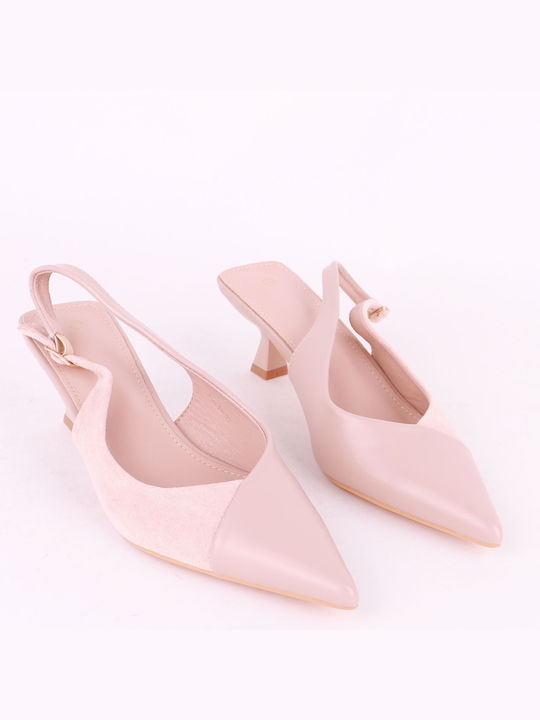 Alta Moda Pointed Toe Beige Heels