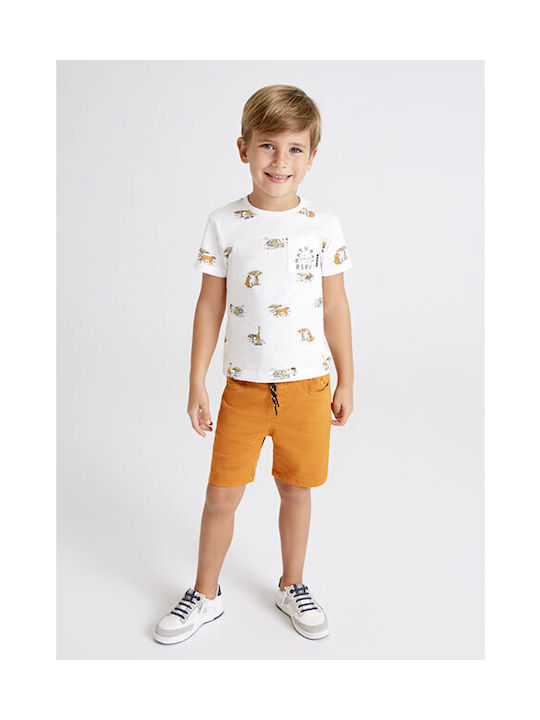 Mayoral Kids Shorts/Bermuda Fabric Καπαρτινέ Yellow