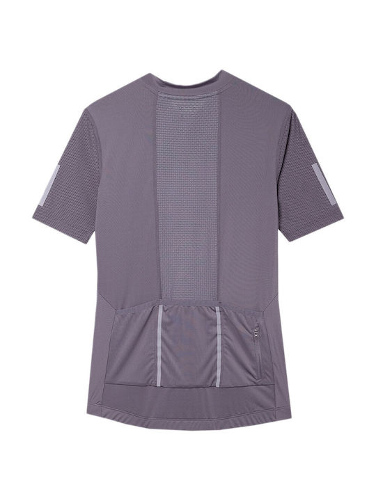 4F Women's Athletic Blouse Short Sleeve Purple