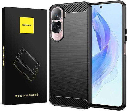 Spacecase Carbon Back Cover Silicon Negru (Honor 90 Lite - Onoare 90 Lite)