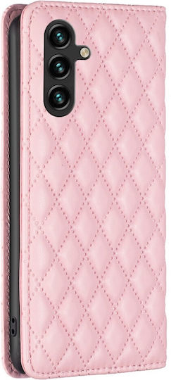 Binfen Diamond Lattice Портмоне От Изкуствена Кожа Розово Galaxy A35