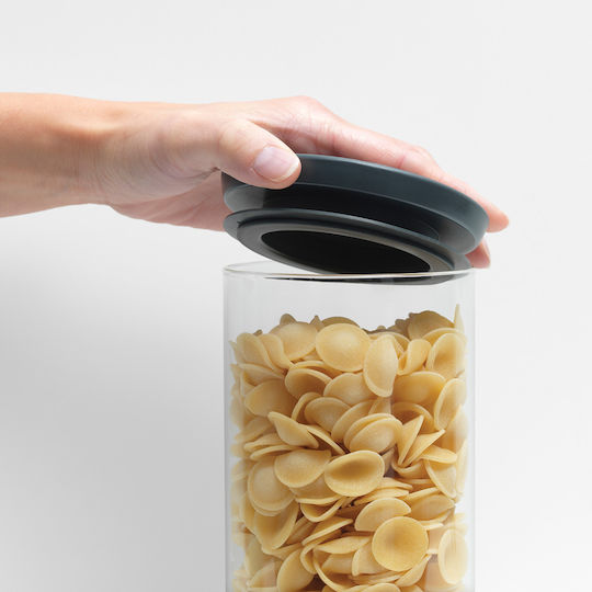 Brabantia Ваза За Обща Употреба С Капак Стъклена Сива 600ml