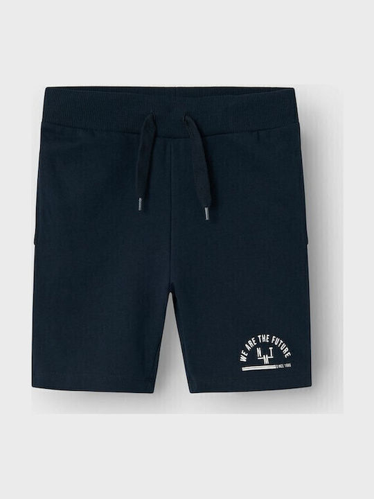 Kinder-Shorts/Bermudas Stoff Dunkelblau