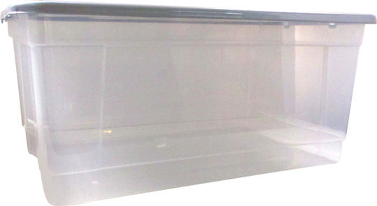 Cyclops Mega Box Plastic Storage Box with Lid Transparent / Light Blue 59x40x26.5cm 1pcs