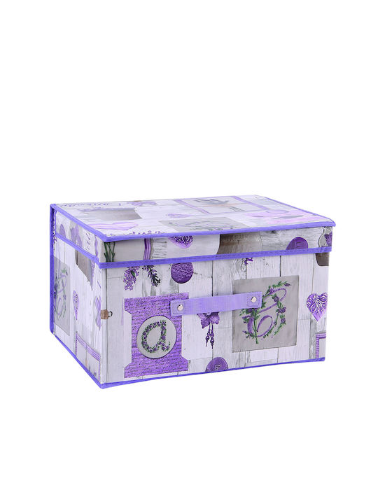 Tpster Plastic Cutie de Depozitare cu Capac Gri 60x50x40cm 1buc