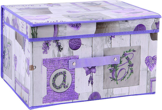 Tpster Plastic Storage Box with Lid Gray 60x50x40cm