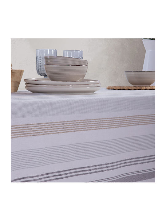 Nef-Nef Homeware Tablecloth Cotton Canfield Grey 140x180cm