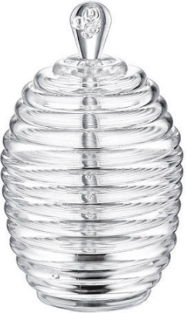 Marva Oală de miere Plastic Transparent 350ml 1pcs