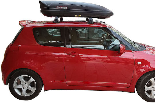 Hermes Roof Bars Aluminum (with Roof Rack Legs) Black