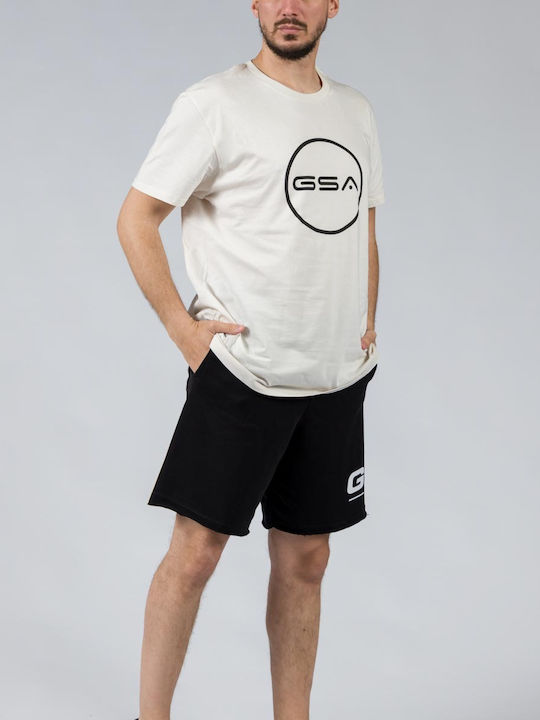 GSA T-shirt Bărbătesc cu Mânecă Scurtă White