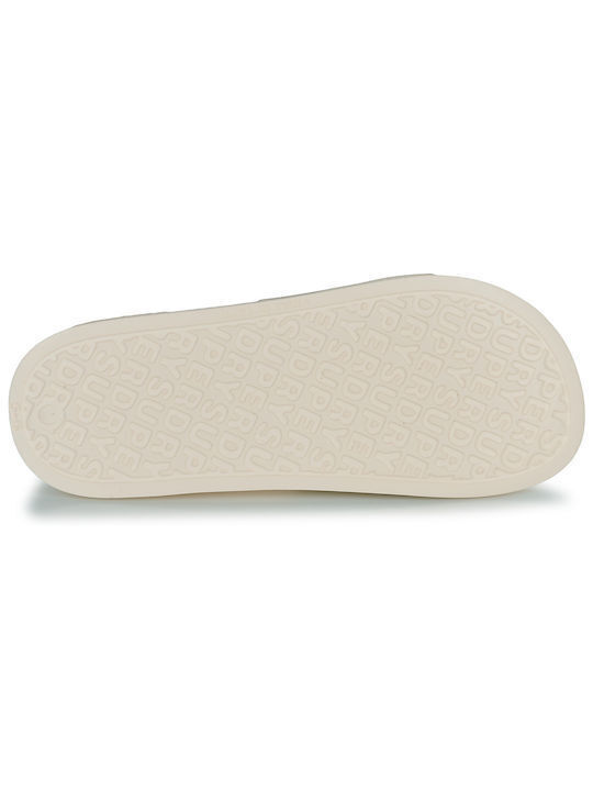 D4 Sdry Logo Vegan Pool Slide Slides in Beige Colour